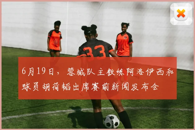 6月19日，蓉城队主教练阿洛伊西和球员胡荷韬出席赛前新闻发布会